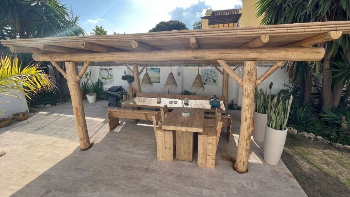 Pérgolas de madera modernas
